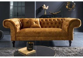 Sedacia súprava 41249 225cm Paris - Zamat Žltá  - Komfort-nábytok
