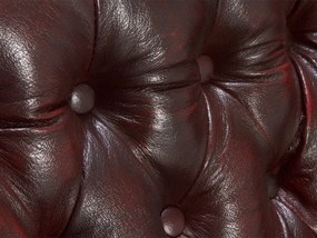 furniture-nabytek.cz - Kreslo ušák Chesterfield Pittsfield z pravej kože, červené