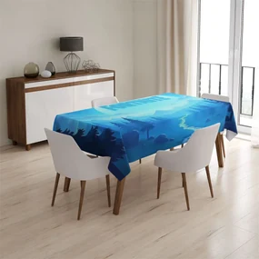 Sablio Obrus FORTNITE Modré údolie s mesiacom - 130x130 cm