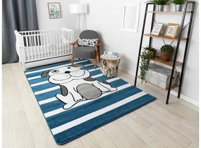Dywany Łuszczów Detský kusový koberec Petit Puppy blue - 120x170 cm