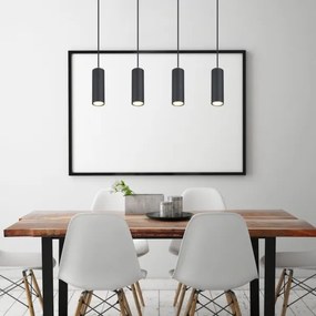 Globo 57911-4HB - Luster na lanku ROBBY 4xGU10/35W/230V čierna