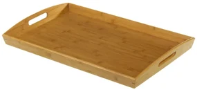 Drevený podnos z bambusu Casa Selección, 58 × 38 cm