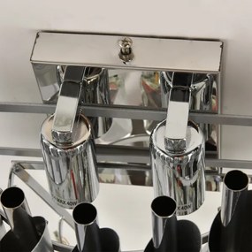 Brilagi - Nástenné svietidlo ECLIPSE 2xE14/10W/230V strieborné