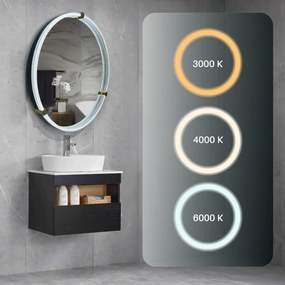 Tutumi Tutumi, LED zrkadlo 60cm, model 106, predné osvetlenie, HOM-02699