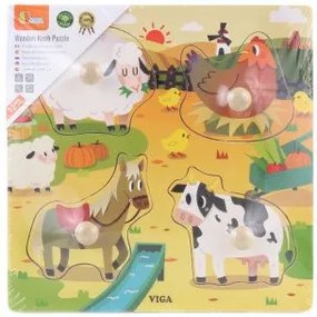 Viga Drevené puzzle - Farma