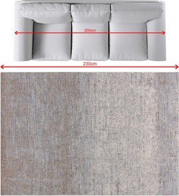 Koberec Breeze vlna/surovo modrá 160x230cm