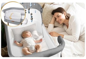 Bočná postieľka pre novorodencov s nastavením výšky Nukido NK-243