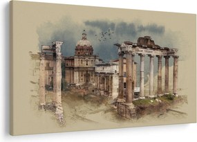 Obraz - Forum Romanum, Rím, Taliansko (90x60 cm)