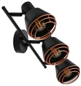 Bodové svietidlo NERIA 3xE14/40W/230V čierna/medená