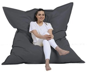 Tmavosivý záhradný sedací vak Giant – Floriane Garden