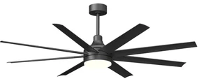 Aigostar B.V. Aigostar-LED Stmievateľný str. ventilátor LED/24W/230V 2700-6500K 165cm+DO čierna AI1569