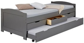 Inter Link Funkčná posteľ s 3 zásuvkami (sivá)  (100161881)