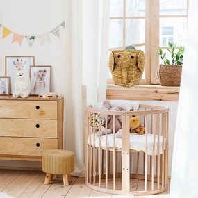 Detský kôš na hračky z vodného hyacintu v prírodnej farbe ø 30x35 cm Elephant – Compactor