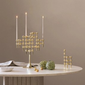 Stoff Nagel Dizajnový svietnik STOFF Nagel Solid Brass – set 3 ks