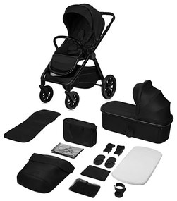 Lionelo - Kombinovaný kočík 2v1 LAYLA Black Onyx