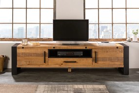 Dizajnový stolík pod TV z masívu Thor Borovica 200cm