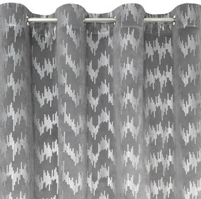 ZATEMŇOVACÍ ZÁVES NA KRÚŽKOCH CHILL 140X250 CM STRIEBORNÁ