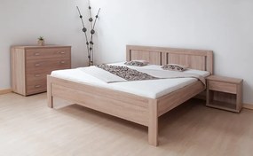 BMB KARLO NIGHT - masívna dubová posteľ 140 x 200 cm, dub masív