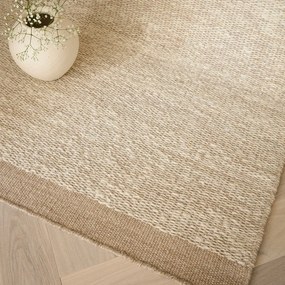 Béžový/krémový ručne tkaný vlnený koberec 200x290 cm Lima Sand – Asiatic Carpets