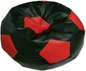 Sedací vak futbalová lopta XXL TiaHome - čierno červená