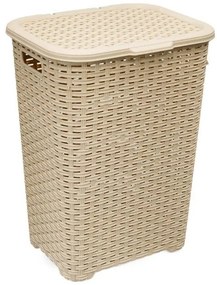 Kôš na bielizeň Katex 60 l rattan /béžový/
