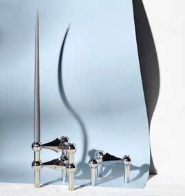 Stoff Nagel Vysoká sviečka STOFF Nagel by Ester&Erik Dark Grey – set 6 ks