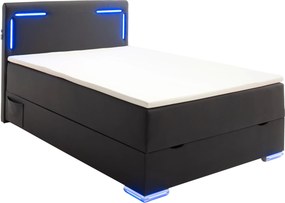XXXLutz BOXSPRINGOVÁ POSTEĽ, 120/200 cm čierna Xora - Postele - 000101022502
