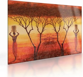Sklenený obraz - Africká savana (70x50 cm)