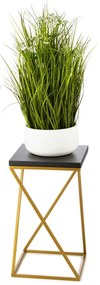 Kvetinový stojan LOFT III 40 cm zlatý/čierny
