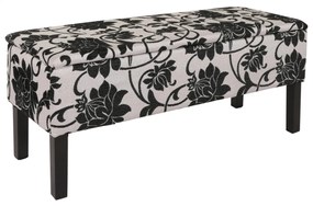 Lavička Renens - látka, vzor kvety