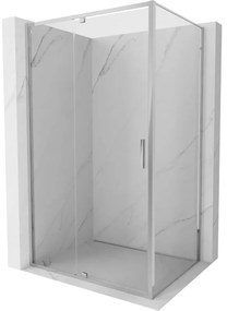 Mexen Exo, sprchovací kút s krídlovými dverami 160 x 70 cm, 6mm číre sklo, chrómový profil, 819-160-070-01-00