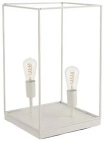 Lampa z bieleho kovového rámu Tilde L - Ø 30,5 * 51 cm
