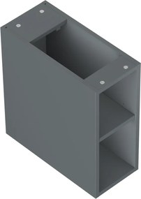Mexen Box-A, otvorená skrinka s policou 20 cm, grafitová matná, 91AX2-0200-470-0-66
