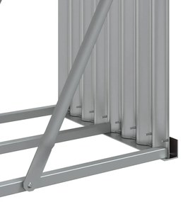 Držiak na polená antracitový 180x45x100 cm pozinkovaná oceľ