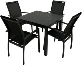 Doppler EXPERT ANTRACIT, stohovateľné kreslá, 4+1