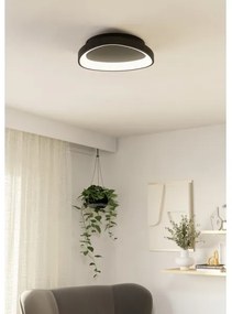 Eglo 901584 - LED Stmievateľné stropné svietidlo LORETELLO LED/12W/230V čierna + DO