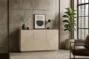 Komoda Stilig ST801 150 cm šampanská/zlatá