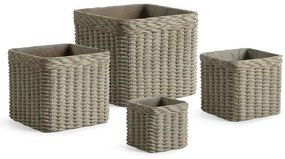 Obal na kvetináč 101481 tmavohnedý 19x19x17h