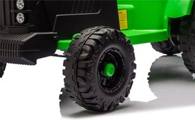 LEAN CARS CH9959B Batériový ťahač s prívesom svetlozelený 24V