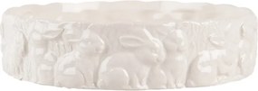 Keramická servírovacia miska s králikmi Rabbit - Ø 20*5 cm