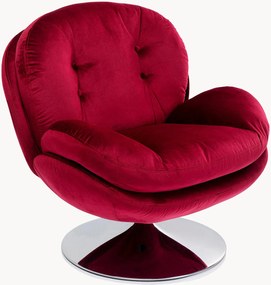 Otočné zamatové kreslo Cosy