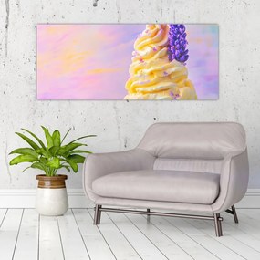 Obraz - Zmrzlina s levanduľou (120x50 cm)
