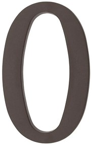 Číslica 0 plastová hnedá 18 cm