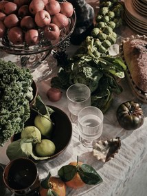 Ferm Living Sklenená misa na podstavci Damo Centrepiece Clear