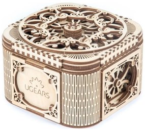 Ugears - 3D drevenené mechanické puzzle Šperkovnica