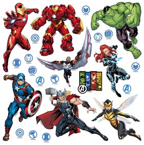 Detská samolepka na stenu MARVEL - Avengers 1 - 30x30 cm