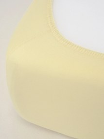 Jersey plachta s elastanom Deluxe 140 × 200 cm – pastelovo žltá