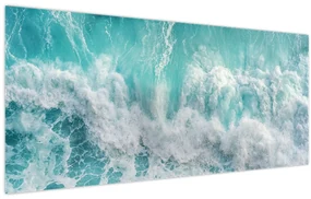 Obraz - Pohľad na vlny oceánu (120x50 cm)
