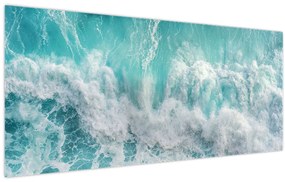 Obraz - Pohľad na vlny oceánu (120x50 cm)