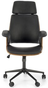 Otočné kreslo Weber orech/čierna